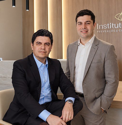 Dr. Flavio Cárcano e Dr. João Paulo do Amaral no Instituto Tresace
